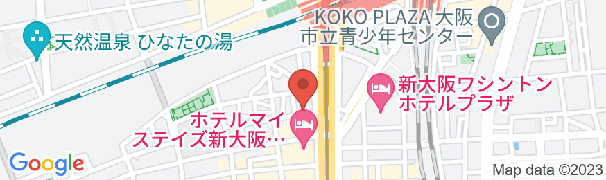 アパホテル〈新大阪駅タワー〉(全室禁煙)の地図