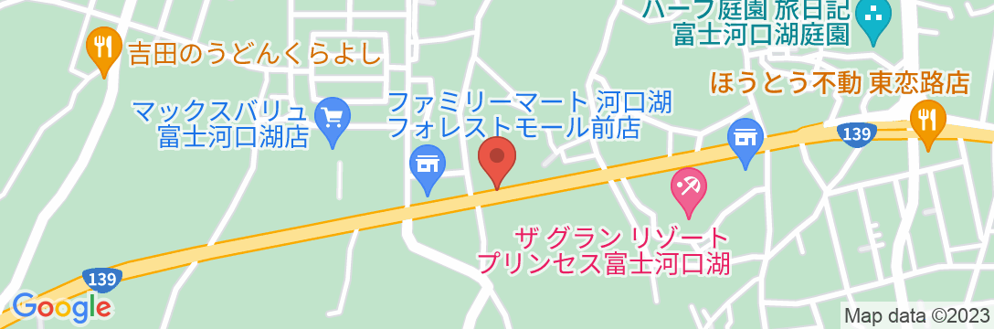 ホテル縁の杜河口湖 Yukari No Moriの地図