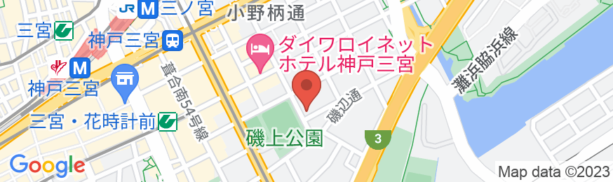 ホテル1ー2ー3神戸の地図