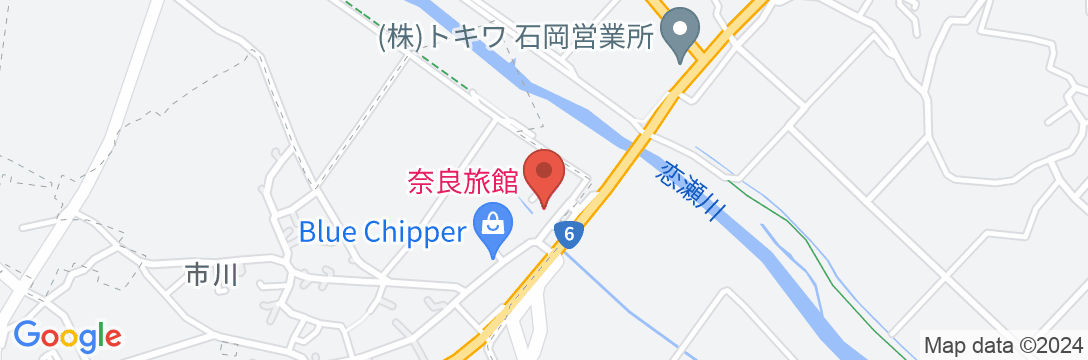 レトロな食堂を営む 奈良旅館の地図
