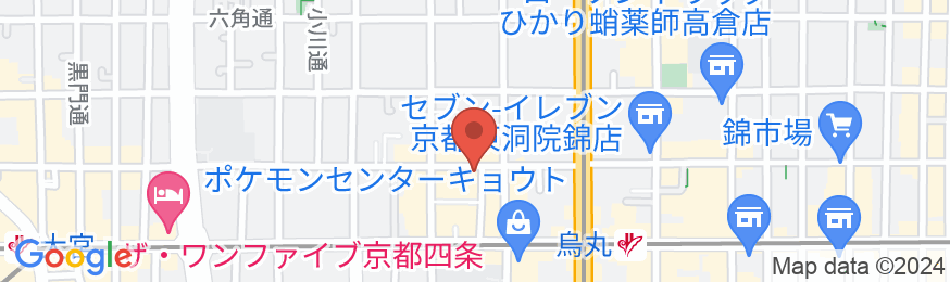 コンフォートイン京都四条烏丸の地図