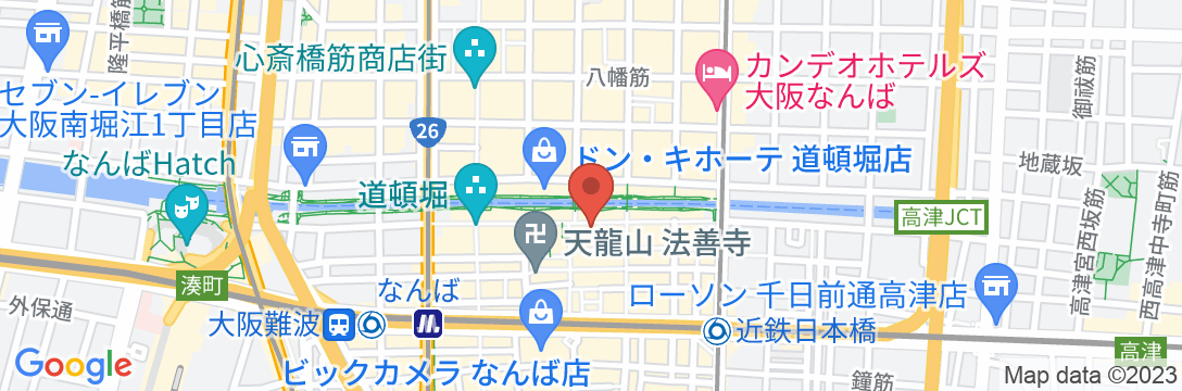 FORZA ホテルフォルツァ大阪なんば道頓堀の地図
