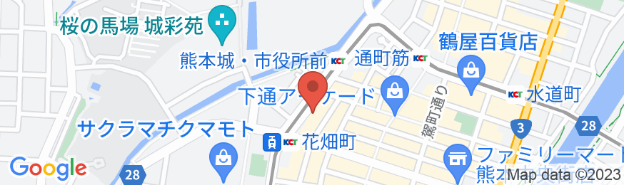 ダイワロイネットホテル熊本の地図