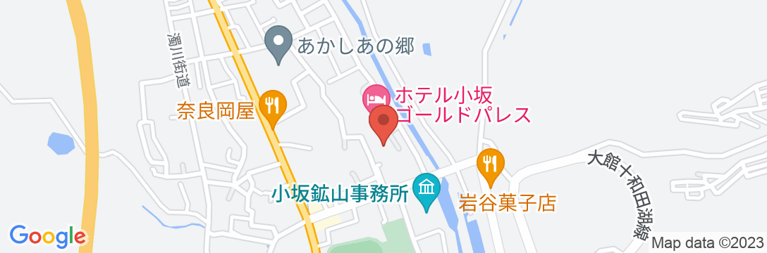 ホテル小坂ゴールドパレスの地図