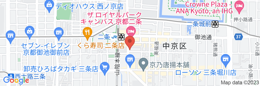 モクシー京都二条(マリオットグループ)の地図