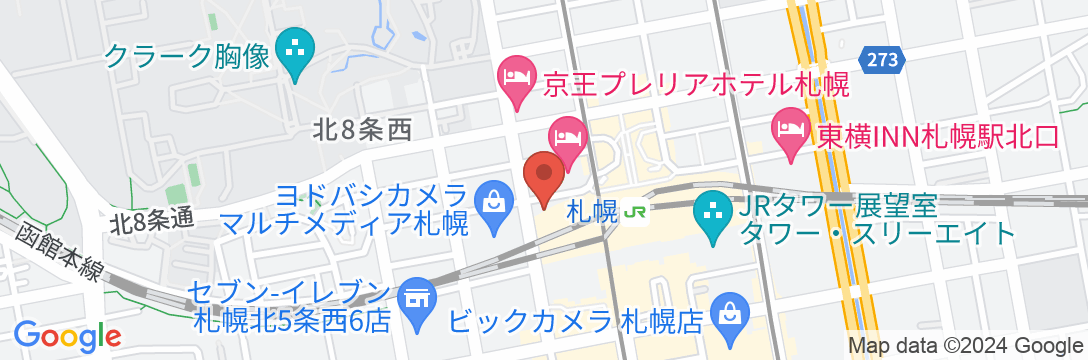 京急EXホテル札幌の地図
