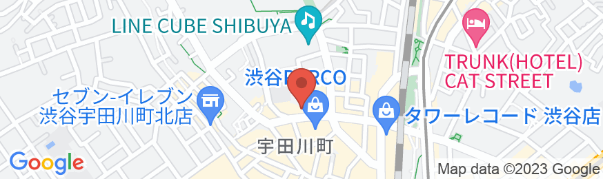 ホテルウィングインターナショナルプレミアム渋谷の地図