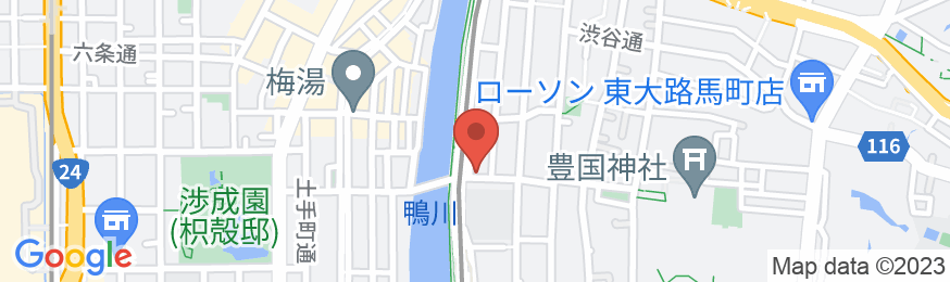 アビタホテル京都鴨川の地図