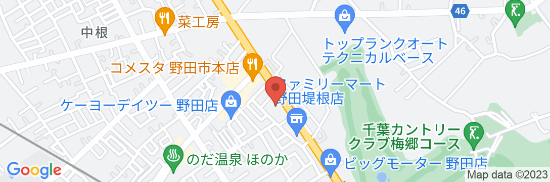 HOTEL R9 The Yard 野田の地図
