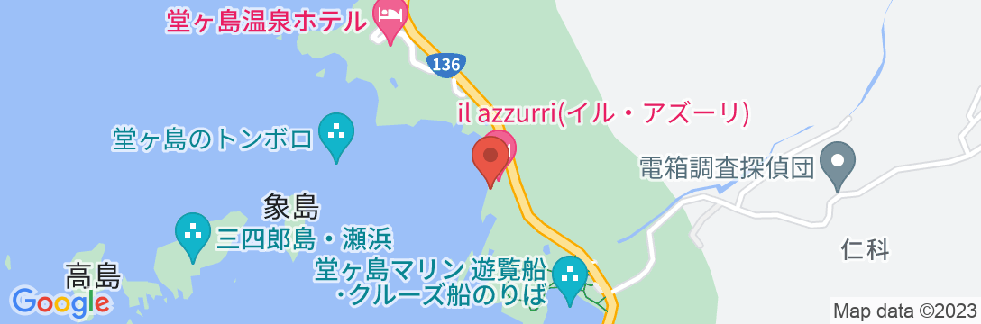 il azzurri(イル・アズーリ)の地図
