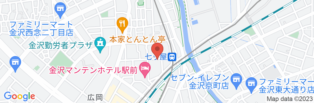 四季の彩アパートメントホテル金沢の地図