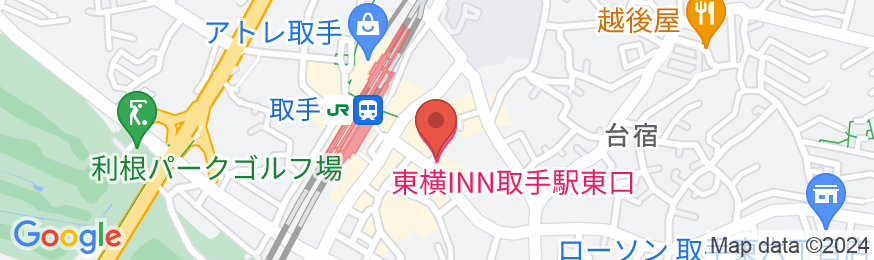 東横INN取手駅東口の地図