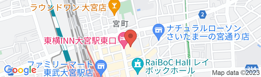 東横INN大宮駅東口の地図