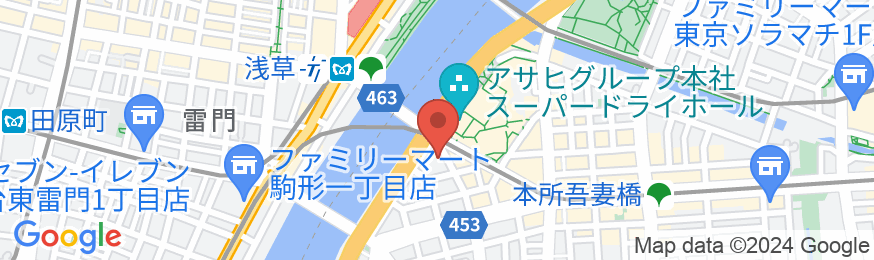 Calm浅草雷門の地図