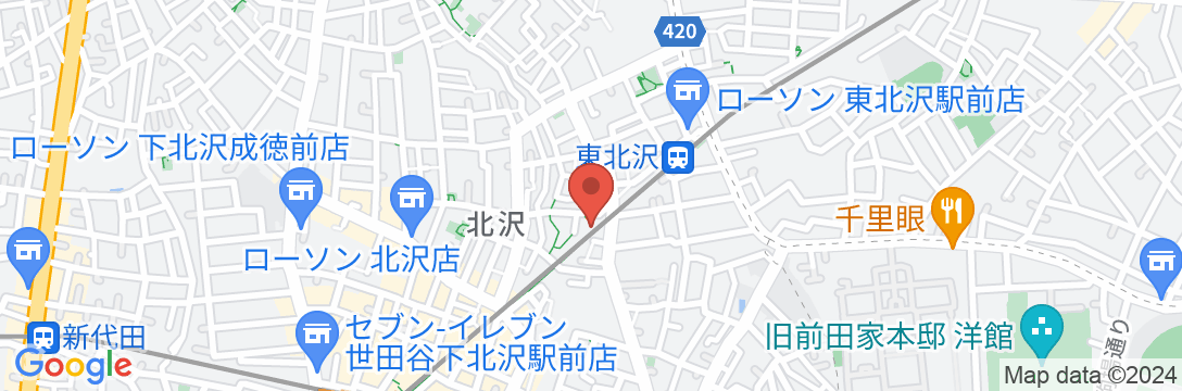 MUSTARD HOTEL SHIMOKITAZAWAの地図