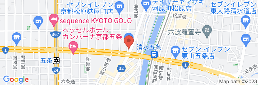 HOTEL TAVINOS KYOTO(ホテルタビノス 京都)の地図
