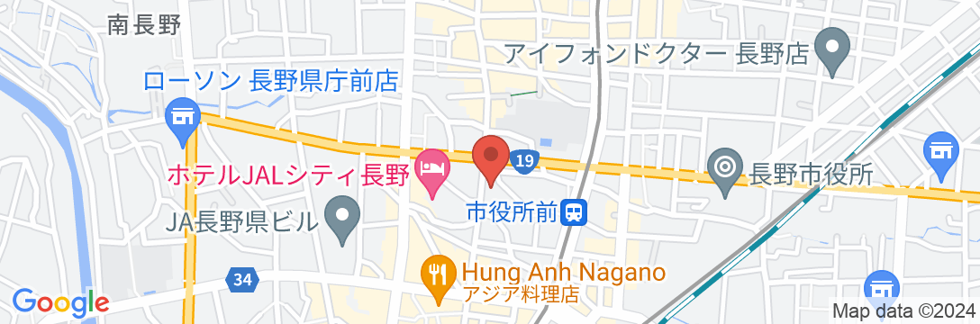 アパホテル〈長野〉の地図