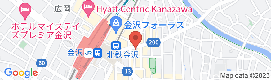 ホテルエコノ金沢駅前の地図