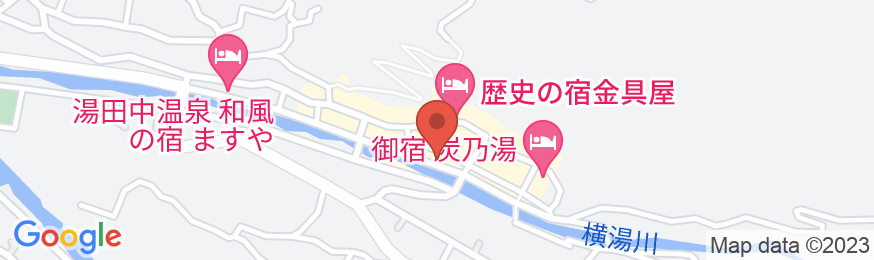 渋温泉かどやの地図