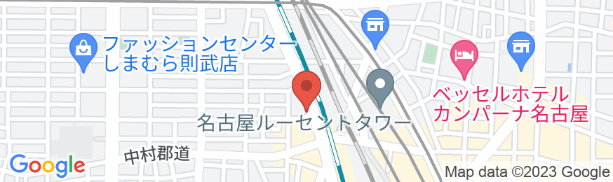 天然温泉 名城金鯱の湯 スーパーホテル名古屋天然温泉 新幹線口の地図