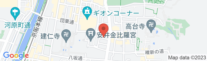 Connect inn 祇園毘沙門町の地図