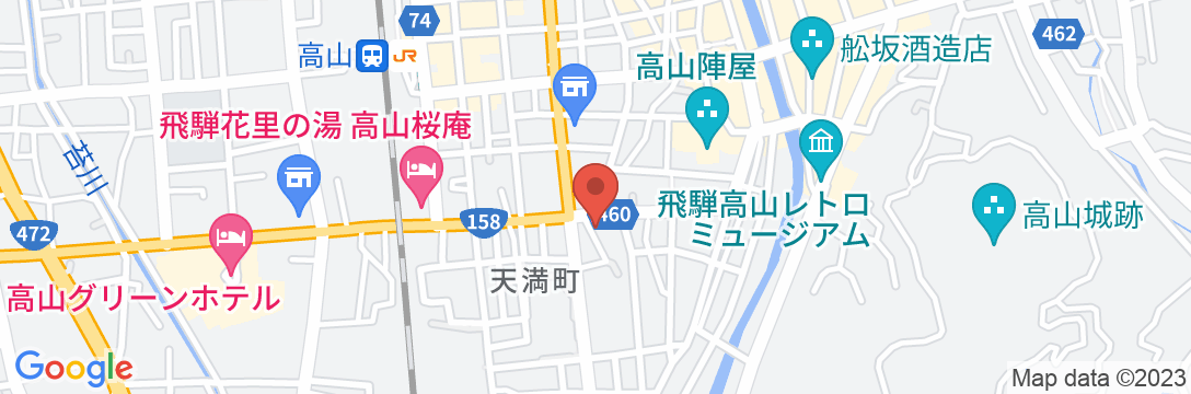 THE MACHIYA HOTEL TAKAYAMAの地図