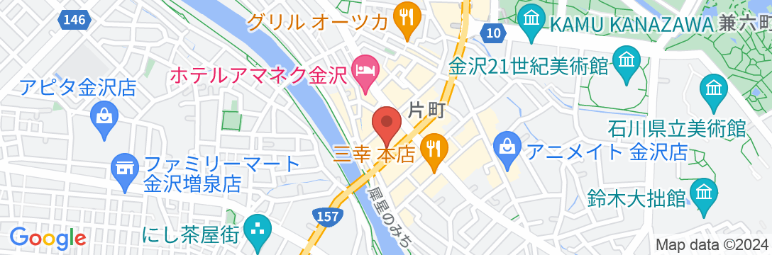 Tマークシティホテル金沢の地図