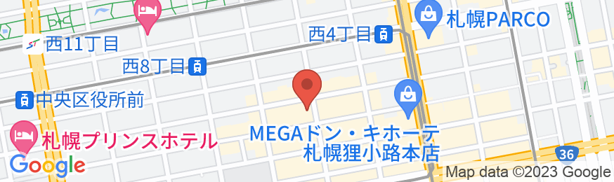 ホテルアベスト札幌の地図