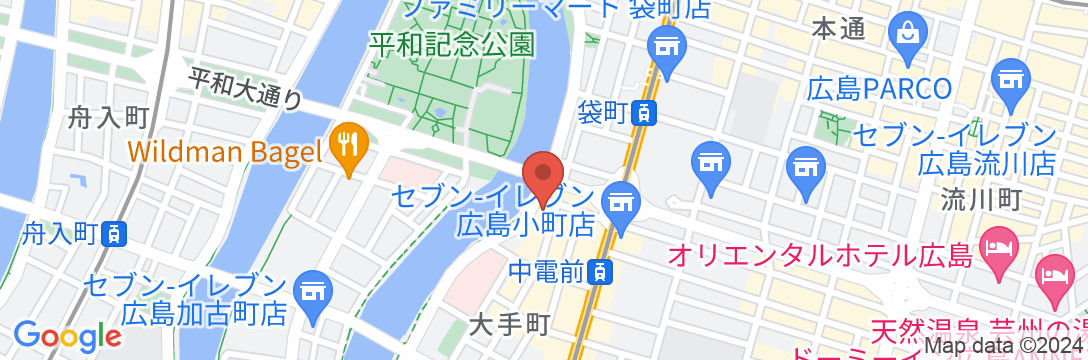 ホテルマイステイズ広島 平和公園前の地図