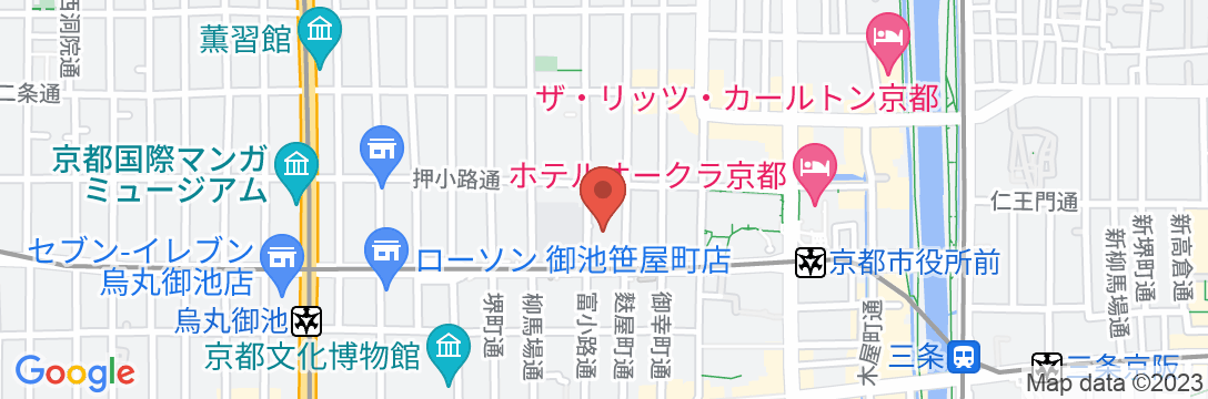 オークウッドホテル京都御池の地図