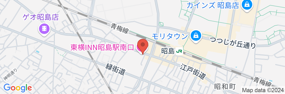 東横INN昭島駅南口の地図