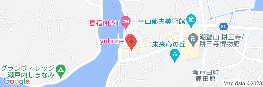 yubuneの地図