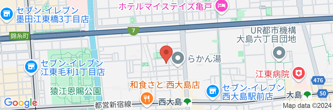 エーケースターホテル東京の地図