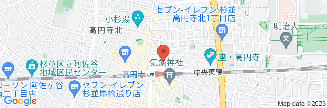 BnA HOTEL Koenjiの地図