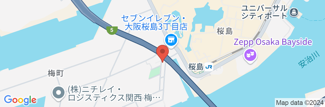 桜島パークサイド・ハウスOSAKA-BAYの地図