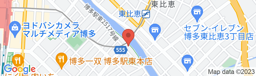 グームホテル博多東比恵駅前の地図