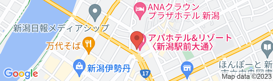 アパホテル&リゾート〈新潟駅前大通〉の地図