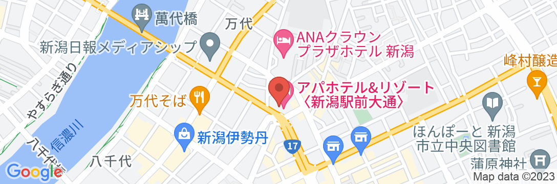アパホテル&リゾート〈新潟駅前大通〉の地図