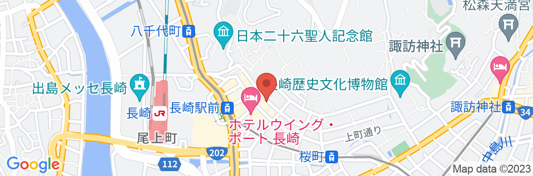 グランドベース長崎中町の地図
