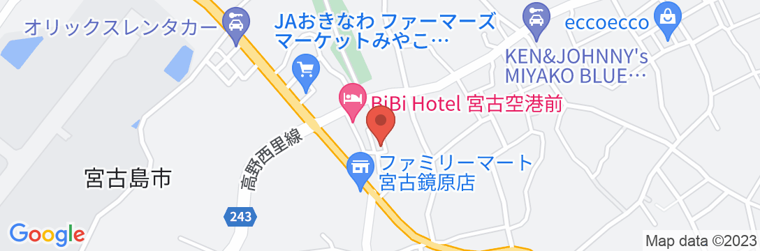 BiBi Hotel Group グランリーフ宮古島<宮古島>の地図