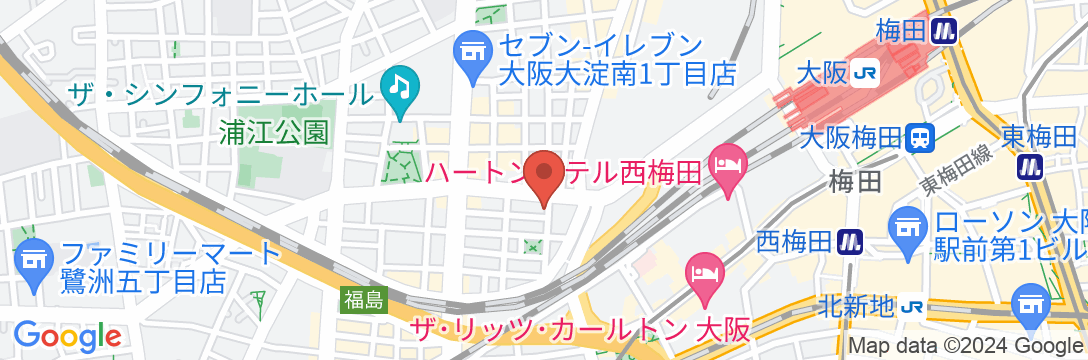 Minn 北梅田の地図