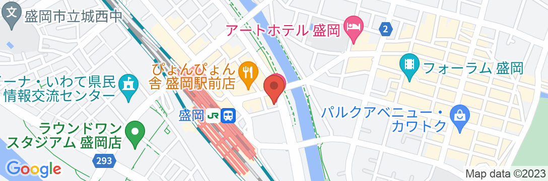 ダイワロイネットホテル盛岡駅前の地図