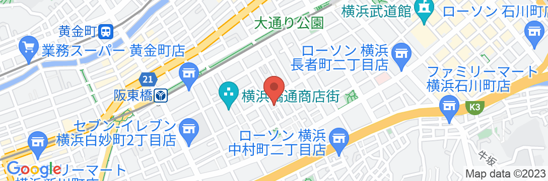 東横INNJr.横浜伊勢佐木長者町の地図
