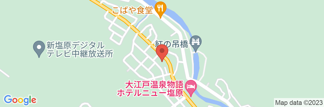 塩原温泉 八汐荘の地図