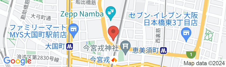 ライズホテル大阪なんばの地図