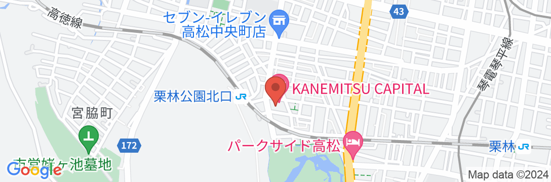 KANEMITSU CAPITAL HOTELの地図