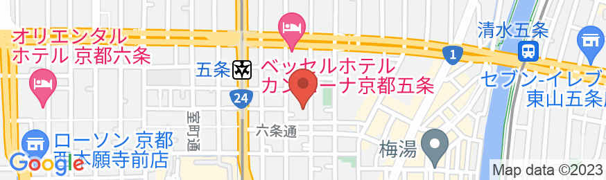 Connect inn 京都五条の地図