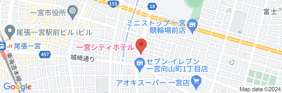 一宮シティホテル by ラックホテルの地図