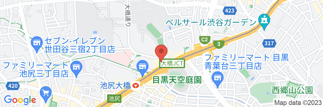 オリンピックイン渋谷の地図