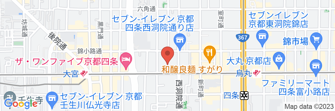 リッチモンドホテルプレミア京都四条の地図